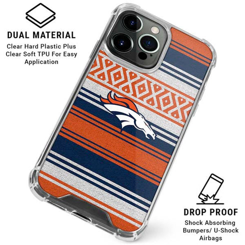NFL Denver Broncos Trailblazer iPhone 16 Pro Max Clear Case